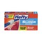 Hefty 7 in. x 8 in. 32 oz. Slider Stand and Fill Freezer Storage Bags - Clear (35/Box)
